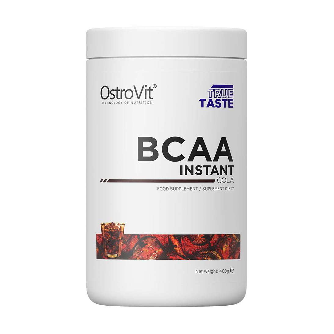 Амінокислоти OstroVit BCAA Instant зі смаком коли, в порошку, 400 г