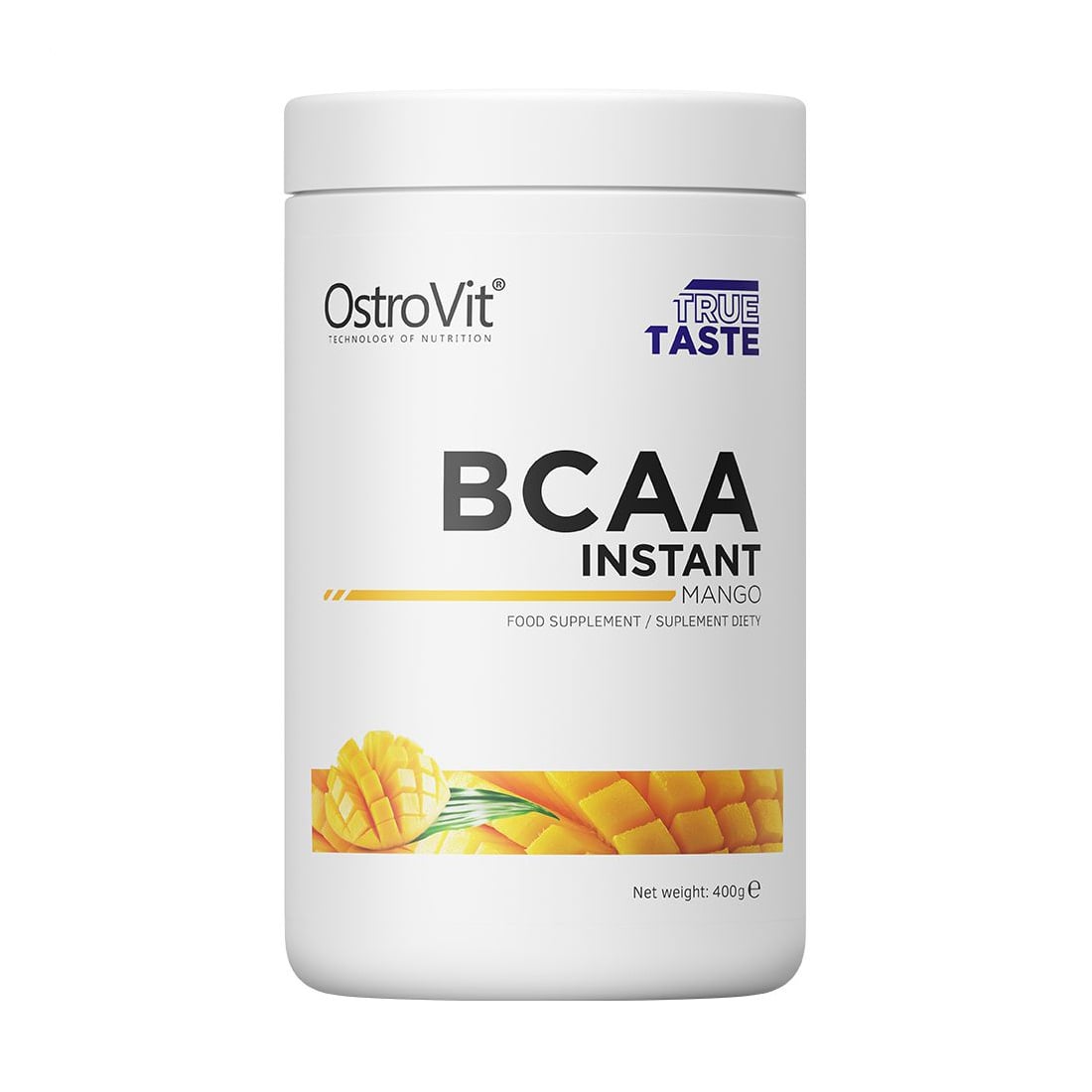 Амінокислоти OstroVit BCAA Instant зі смаком манго, в порошку, 400 г